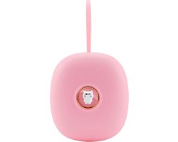 Vibrerende Reiswekker voor Doven en Slechthorenden - Digitale Wekker met Trilling - Bed Shaker voor Studenten - Vibreerwekker - 3 Sterktes - LED Flitser - Snooze - 10.5*9.3*3.37cm -Roze