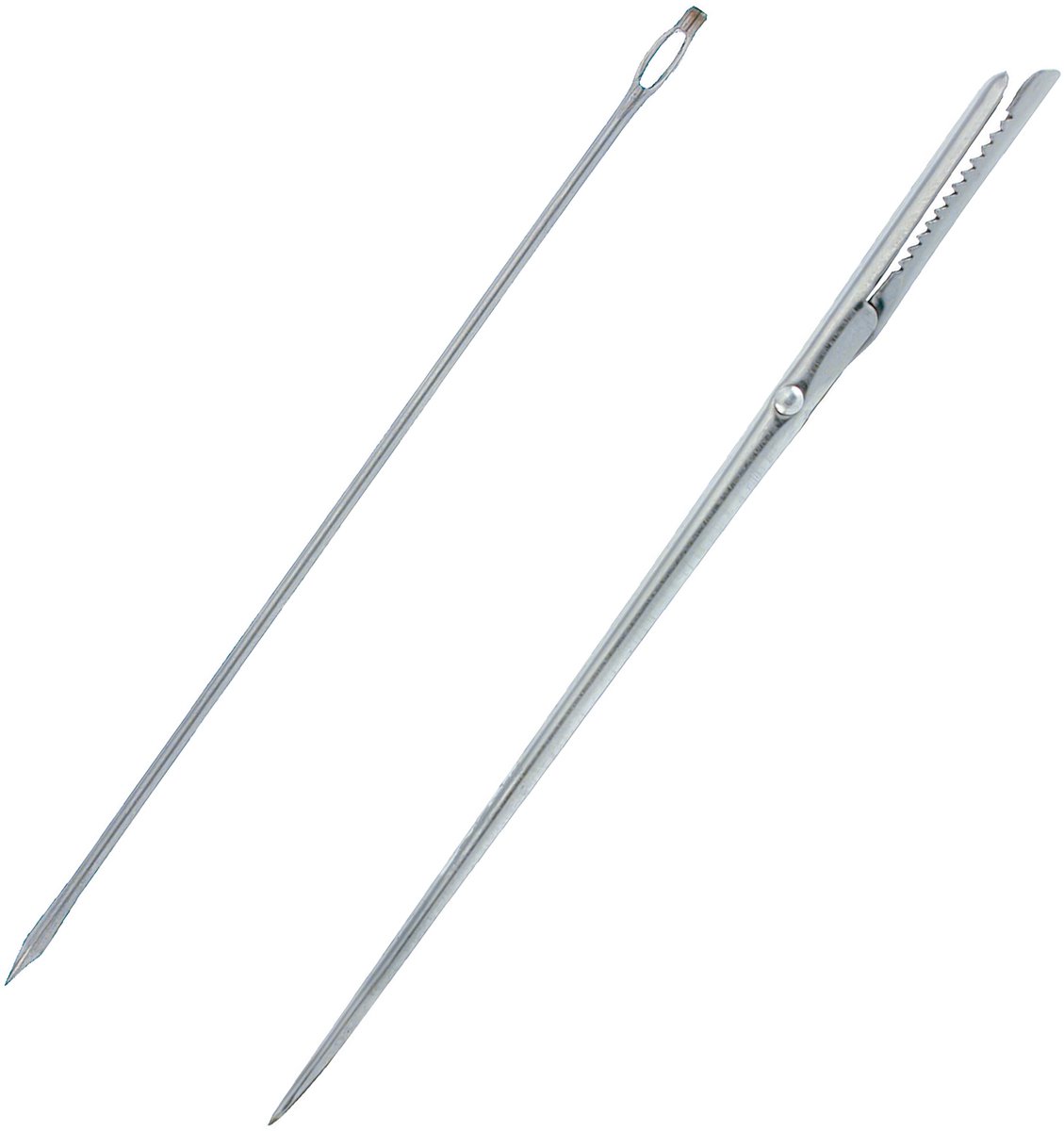 Westmark 1 lardeernaald + 1 dresseernaald, lengte: 18 cm/19 cm, roestvrij staal, zilver, 126722E6