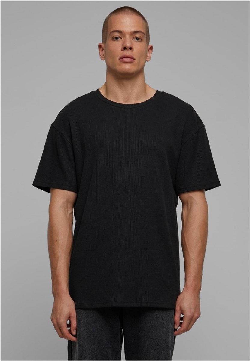 Urban Classics Waffle Heren Tshirt L Zwart