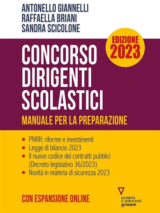 Concorso Dirigenti Scolastici. Manuale per la preparazione.  ... - cover