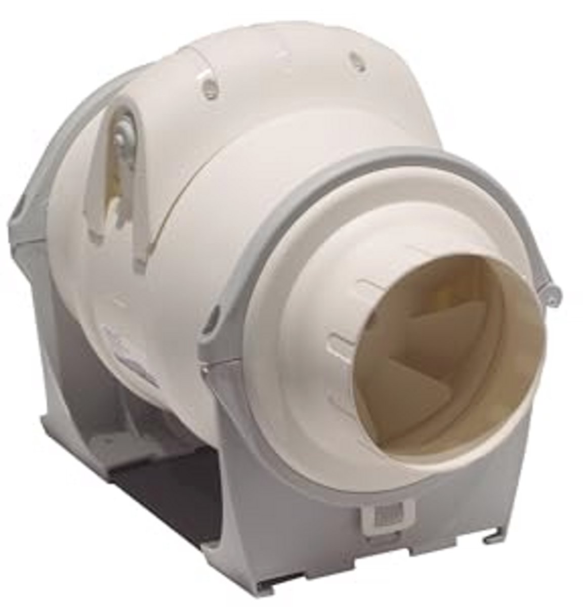 Afvoerventilator 100/270 - Zeer Stil, 24 dB, Asynchrone Inductiemotor, Buitenflens, Temperatuur van -20 tot 60 °C, Debiet 270 m³/h