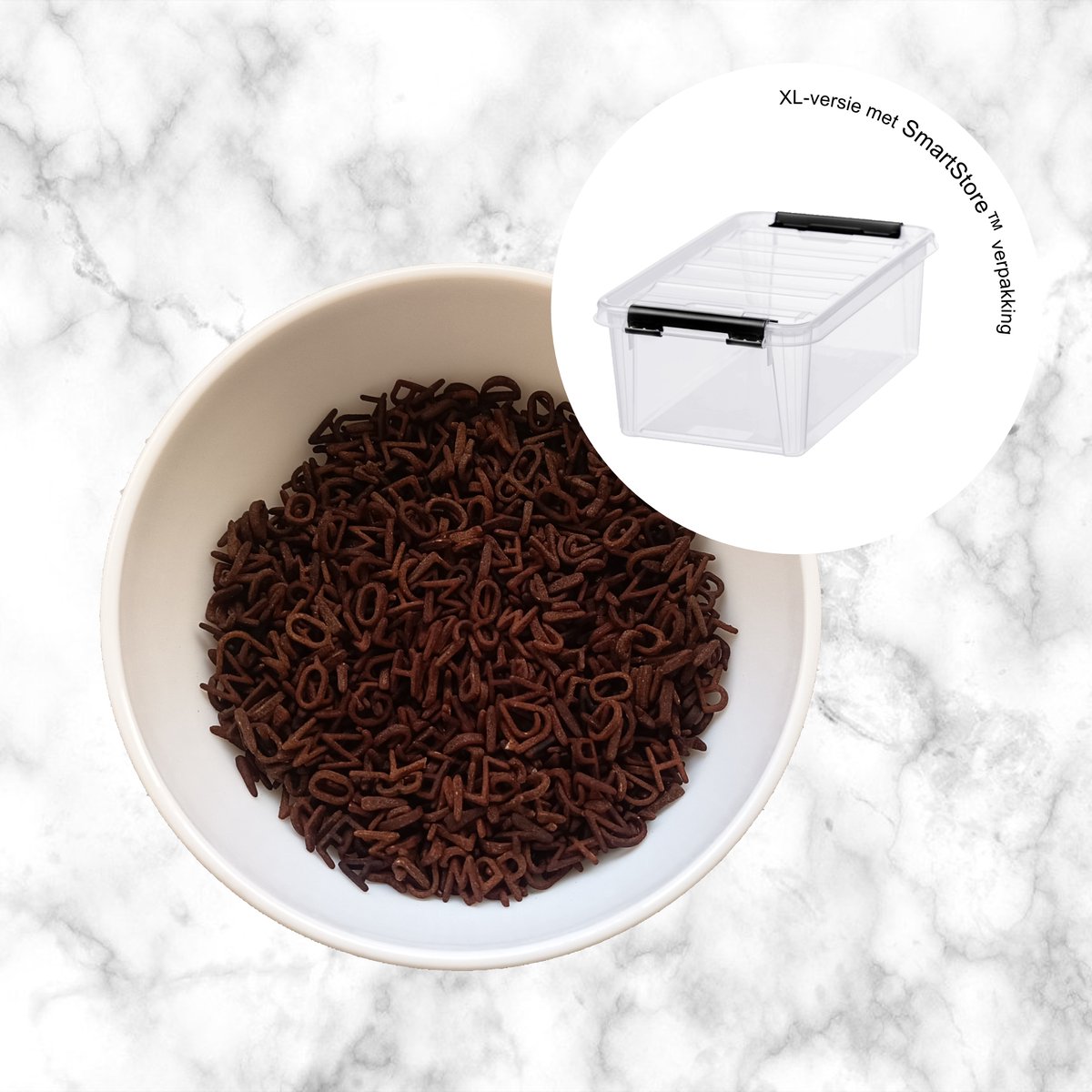 Speelpasta Chocoladeletters XL