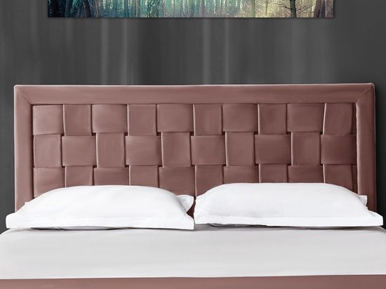 Tête de lit JENNA - Velours - 160cm - Vieux rose L 160 cm x H 92 cm x P 7 cm