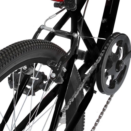 Hiland Climber 2.0 Tiener Forensen Stadsfiets - 24 inch - 7 versnellingen ​​- V-Brake - Zwart van Hiland — afbeelding 4