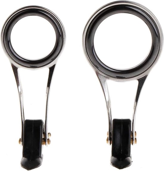 Hengelgeleider, hengellijngeleider, bovenring, opvouwbare roestvrijstalen telescopische DIY oogring reparatieset, vervangingsonderdelen voor hengelsport, binnendiameter 23 cm van Merkloos — afbeelding 2