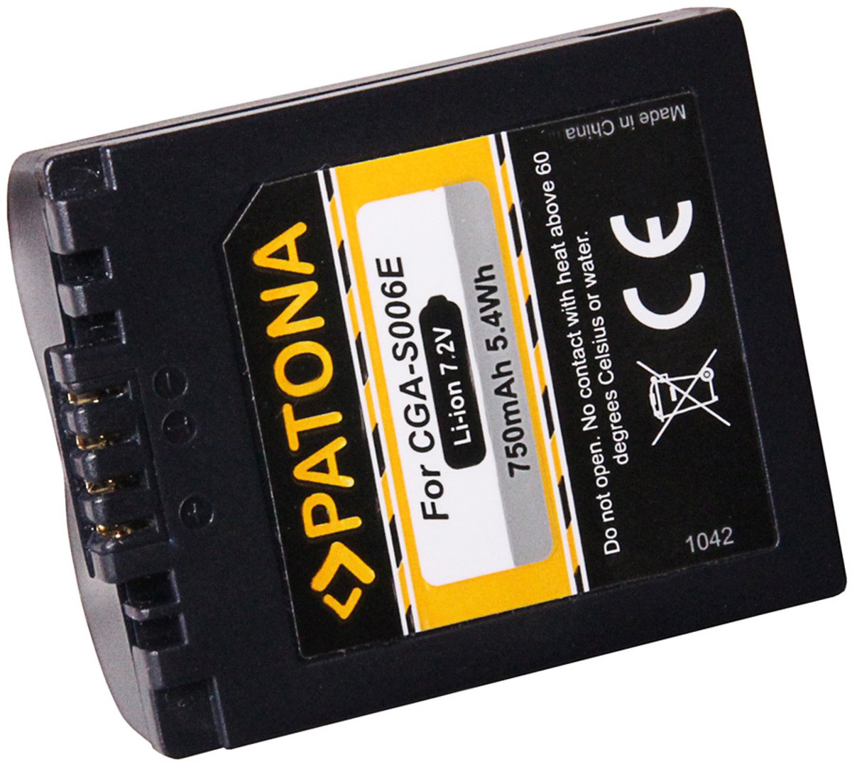 Battery for PANASONIC DMC-FZ50, FZ8 CGR-S006