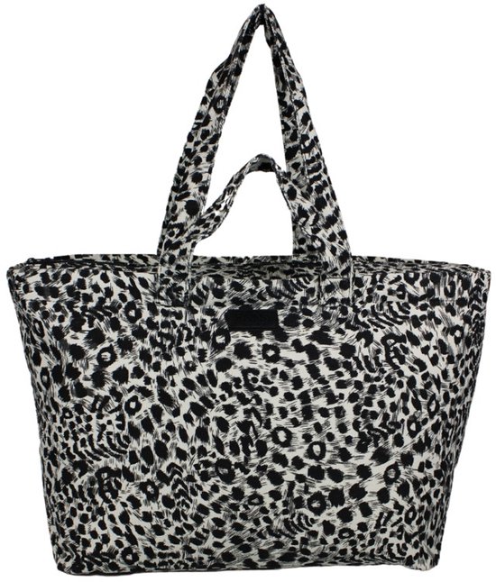 Sac de plage Fana Bags Grand Modèle Panthère - Sac de plage XXL avec fermeture éclair - Sac week-end femme - Sac de voyage - Sac de Yoga /pilate