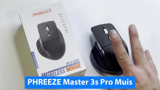 Phreeze Master 3S Pro Draadloze Ergonomische Muis - Bluetooth