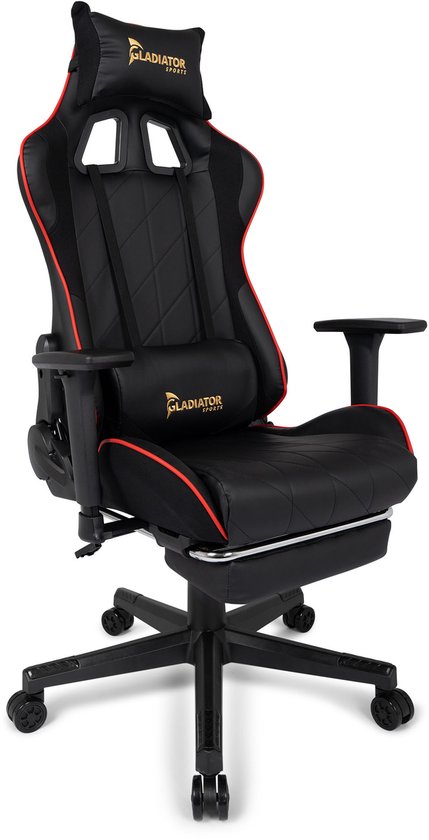 Gladiator Ergonomische Gamestoel met 160° Kantelfunctie - Gladiator - €112,99