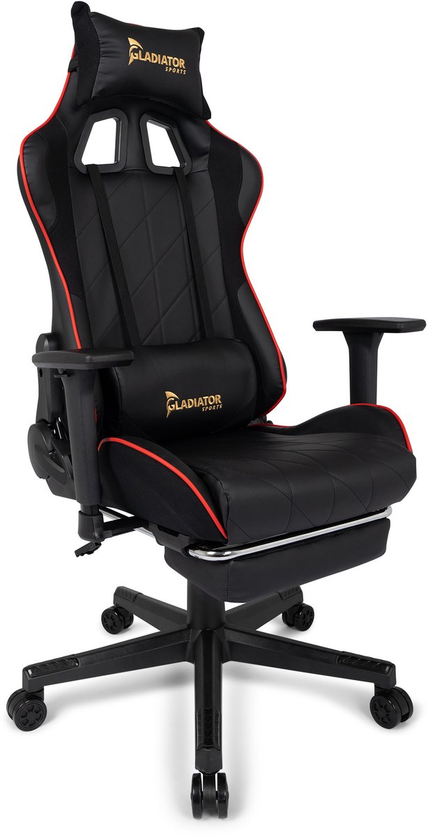 Gladiator Ergonomische Gamestoel met 160° Kantelfunctie - Gladiator - €112,99