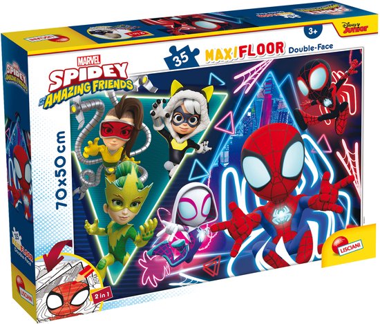 Lisciani - Puzzle - Maxi 35 pièces - Marvel Spidey et ses amis extraordinaires