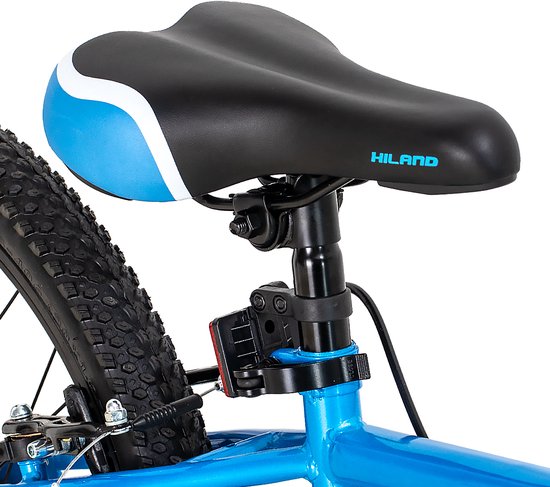 Hiland Climber Tiener Forensen Stadsfiets - 20 inch - Single Speed ​​- V-Brake - Blauw - Geschikt voor buitenactiviteiten in de lente van Hiland — afbeelding 3
