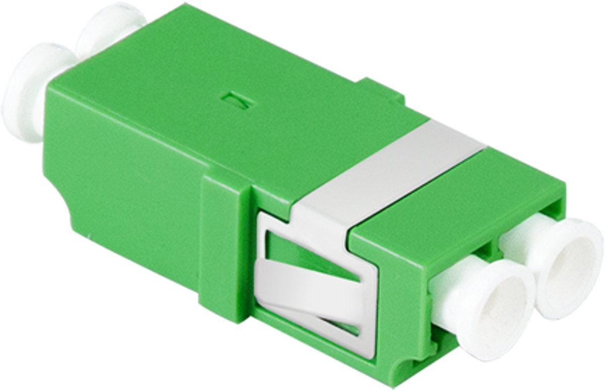 LogiLink glasvezelkoppeling-set, 2x LC duplex, zonder flens, groen