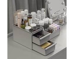 Make Up Cosmetic Organiser Opberglades, Grote Capaciteit Cosmeticaorganisers, Huidverzorging Organisator voor Ljdelheid, Ideaal Bureau Organisator voor Dressoir en Badkamer