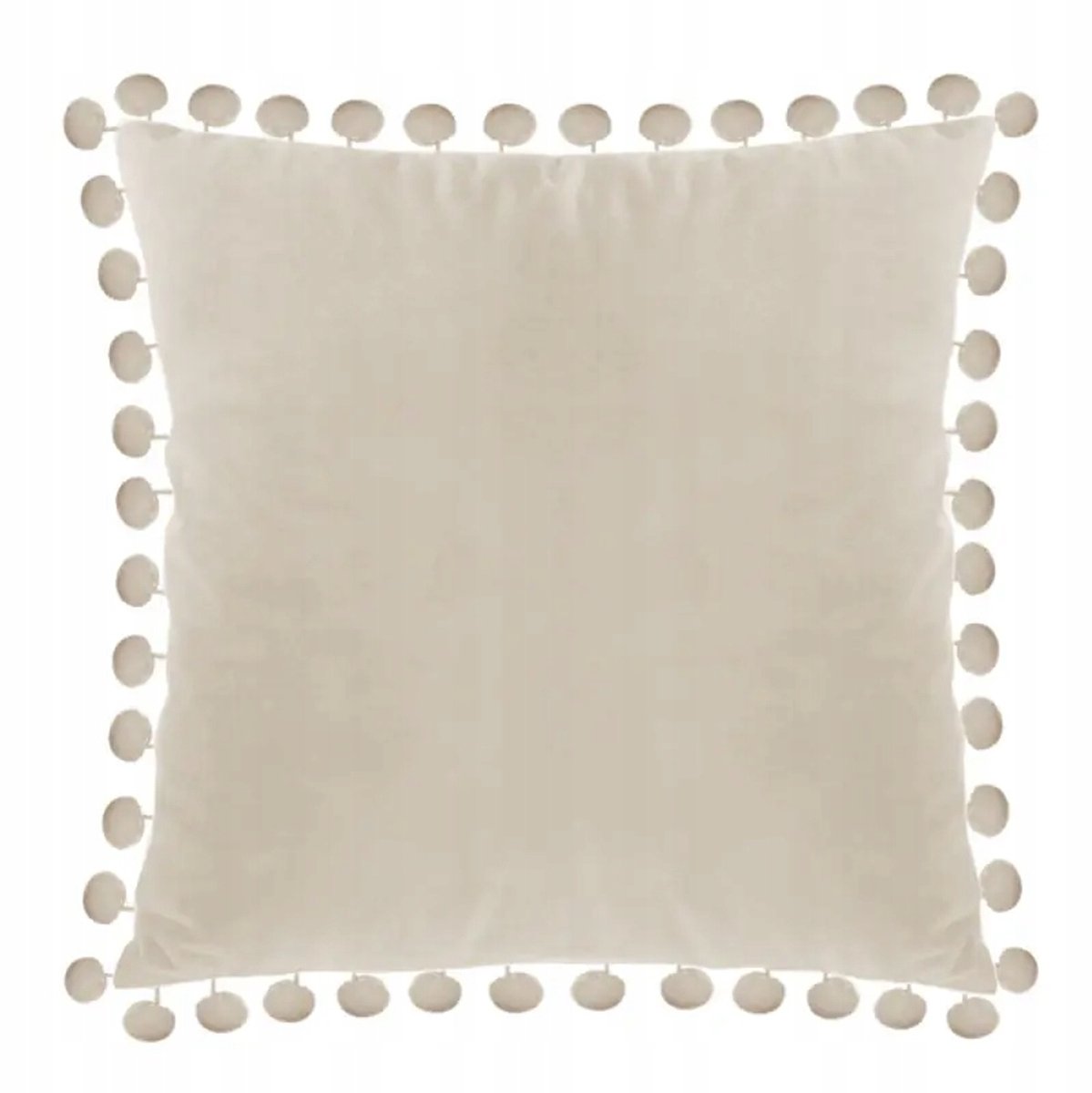 Sierkussens 40x40 cm met Pompons - Zacht Velours