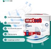 30 Stuks – Medcare Incontinentie Luiers Metset – Maat M – 1350+ ml absorptie – Wegwerpluiers voor matige tot zware incontinentie – Comfortabel & huidvriendelijk – Dag & nacht bescherming
