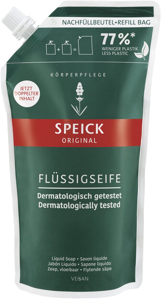 Speick Natural Zeep Navulling Voor Dispenser 600 ml