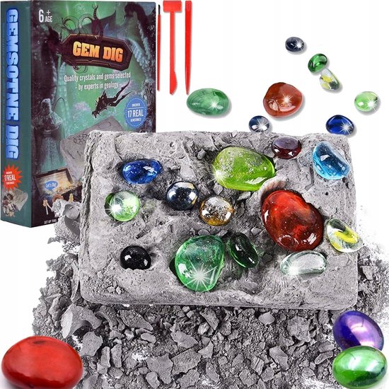 Archeologie Kit: Ontdek Kristallen en Edelstenen