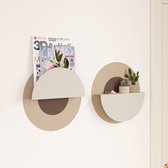 Metalen Wandplank – Wandrek – Creme – LUNOR Rio