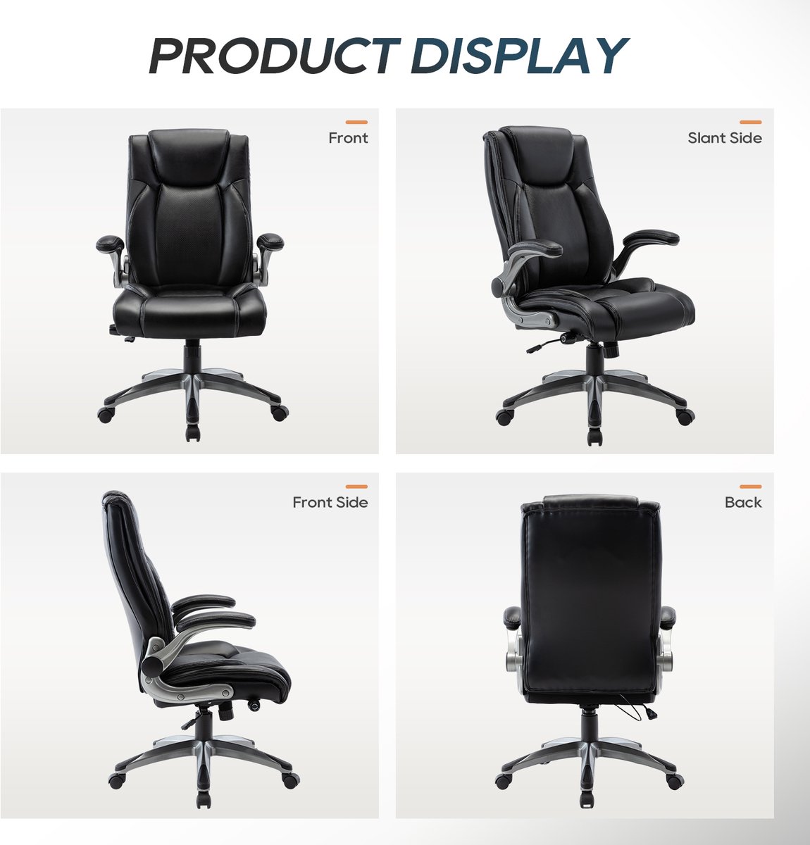 COLAMY Ergonomische Bureaustoel met Verstelbare Lendensteun - afbeelding 2