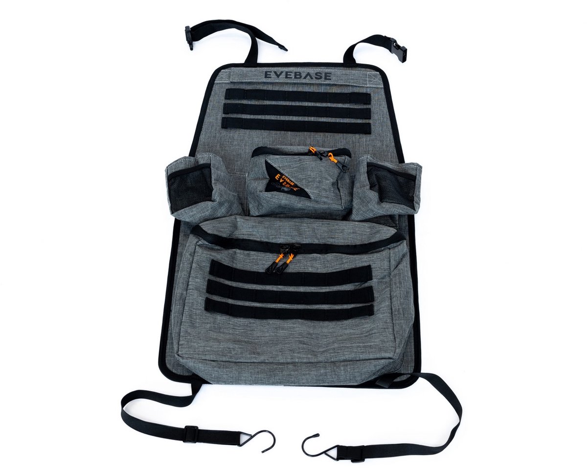 EveBase® Build It Seat Buddy Organizer - Luxe Auto Organizer voor Diverse Accessoires - Handig voor op Reis en Kamperen - Ook voor Tent, Camper, Caravan en Vouwwagen - Uitbreidbaar met EveBase Build It Pocket and Kids Buddy Organizers