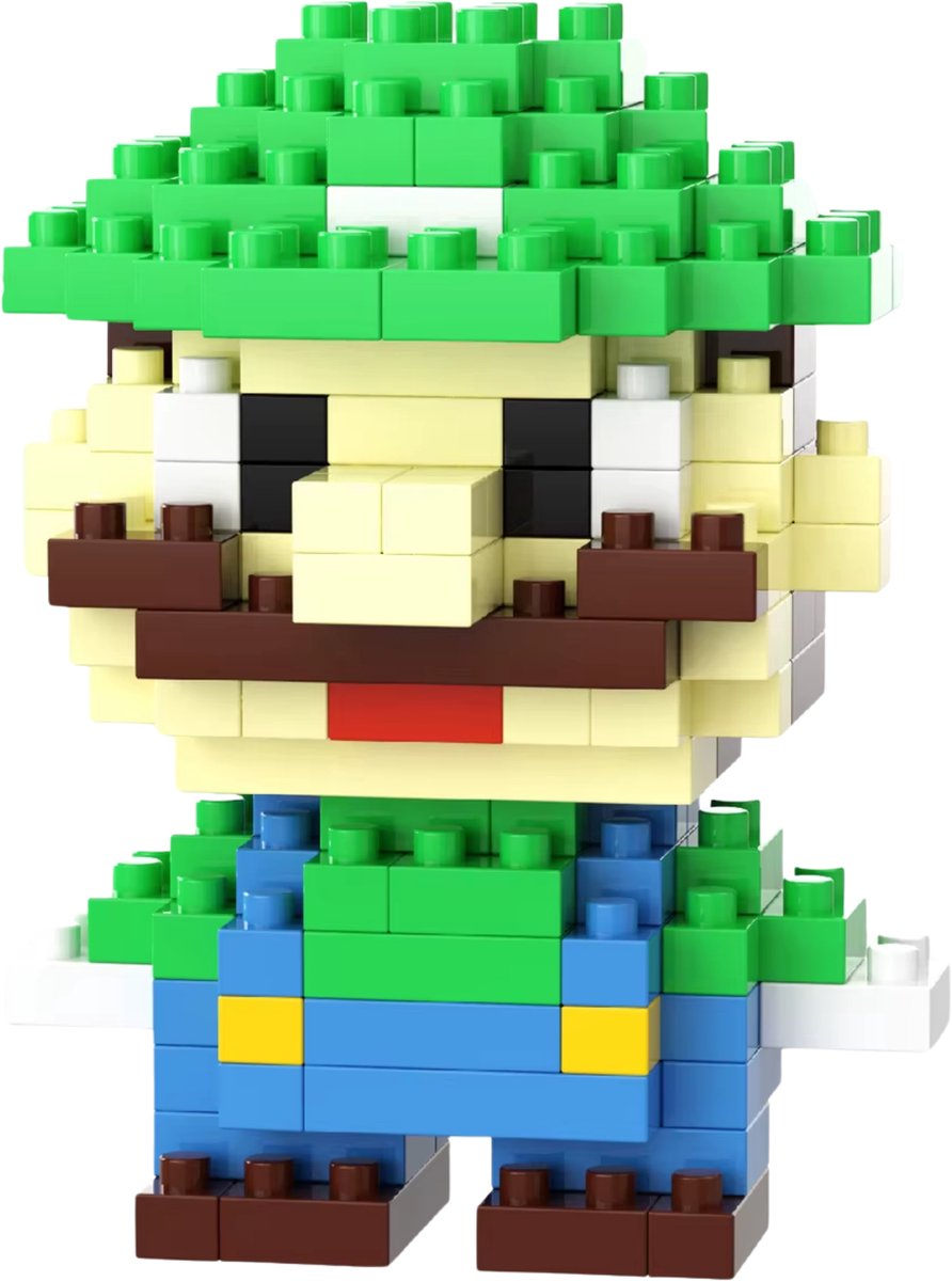 Luigi - Nano Blocks - Bouwset – 164 Stukjes DIY Mini Bouwstenen - Blokken - Speelgoed - BRICKY