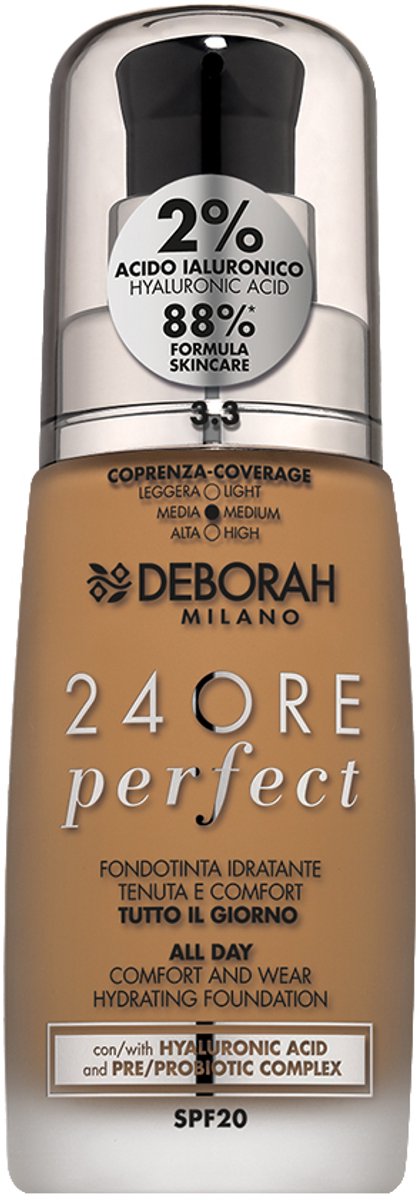 Deborah Milano 24ore Perfect 30 ml Pompflacon Vloeistof 3.3 Gold