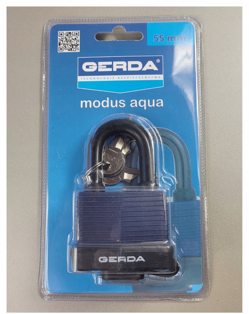 Gerda Aqua Modus S55 Waterdicht Hangslot met Beschermhoes
