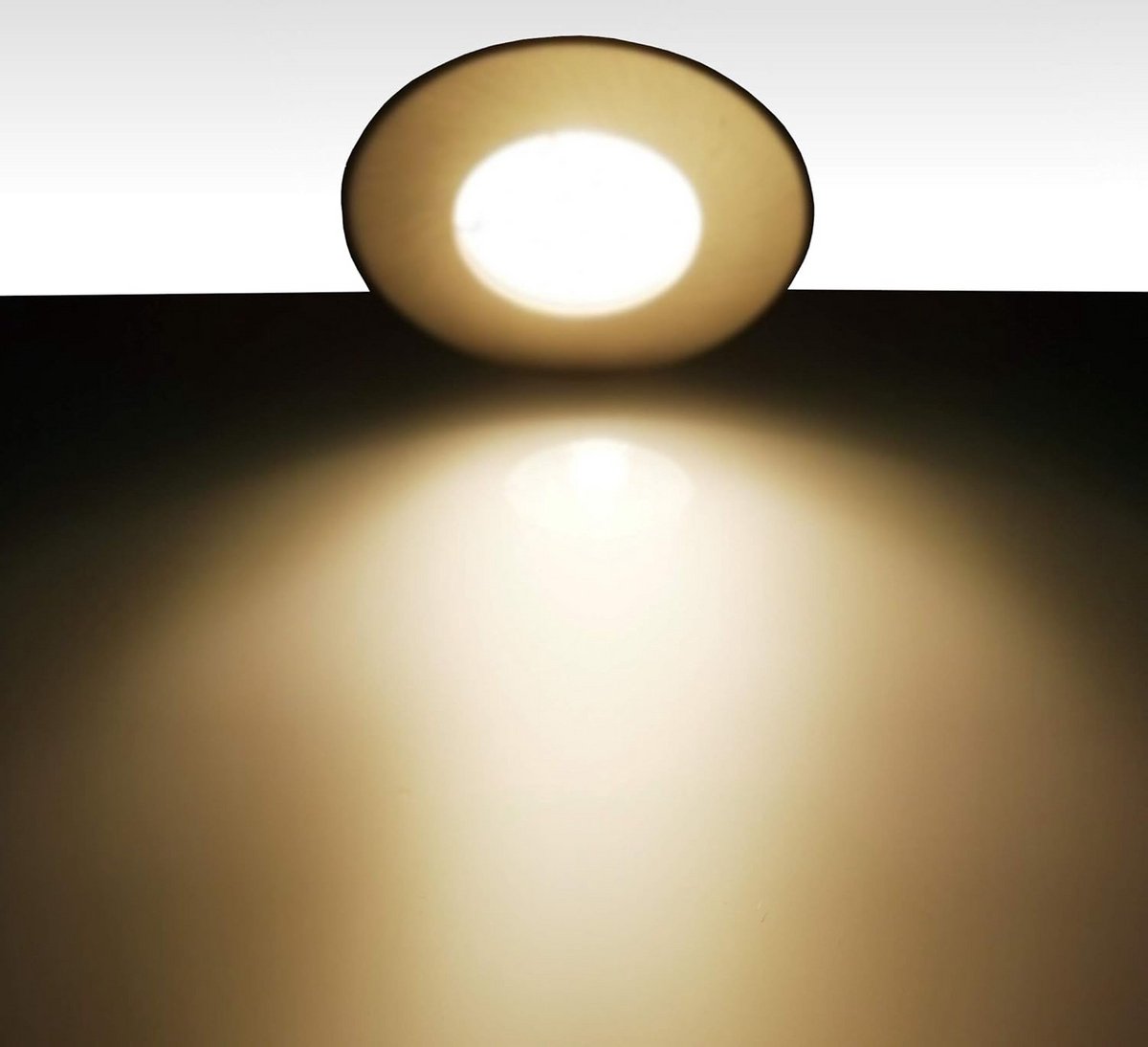Set van 3 RVS IP44 Inbouwspots Rond - Dimbare 3000K Warmwitte LED Modules voor Badkamer en