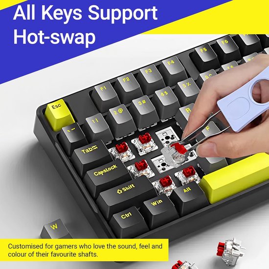 24 Stuks Mechanische Toetsenbord Schakelaars Vervanging - 3-Pin Gaming Toetsenbord Switches — afbeelding 2