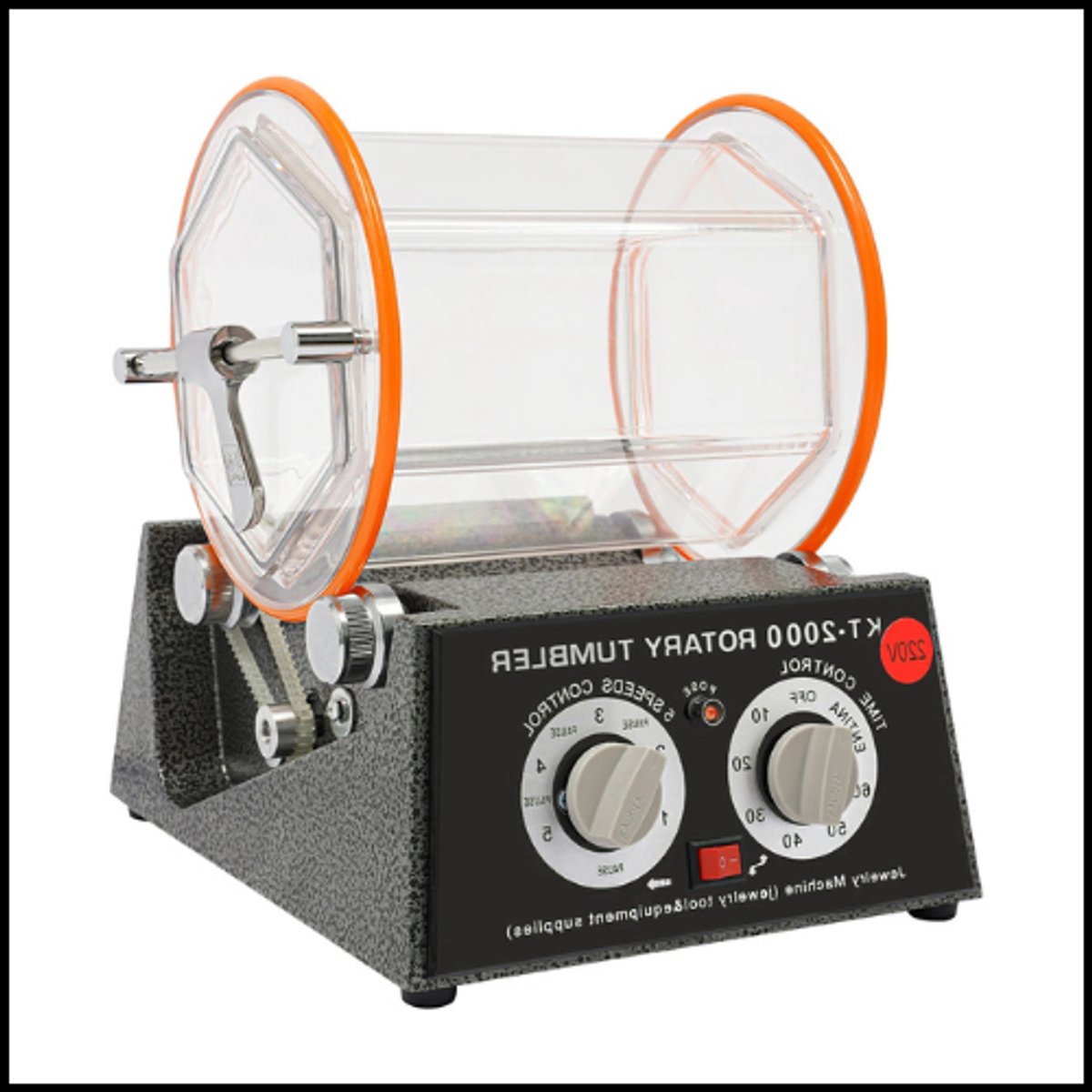 Sieraden Polijstmachine – 60W – 5-Snelheden 3000 RPM – Met Timer – Voor Ringen, Munten & Metalen Voorwerpen