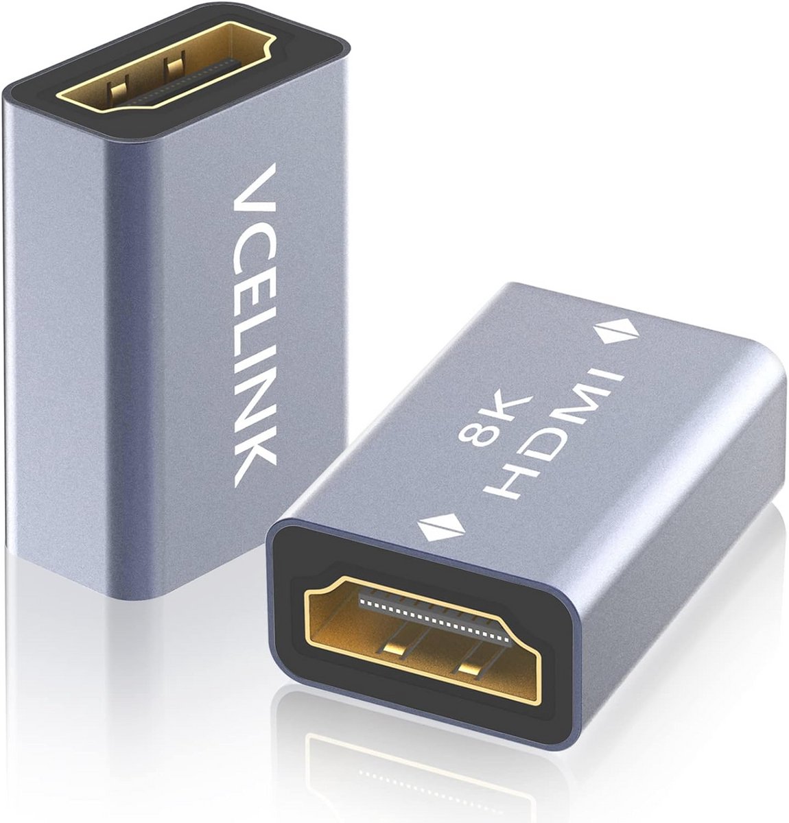 8K HDMI Adapter Femalefemale - Gold Plated - 2.1 HDMI Connector for High Speed Connections
