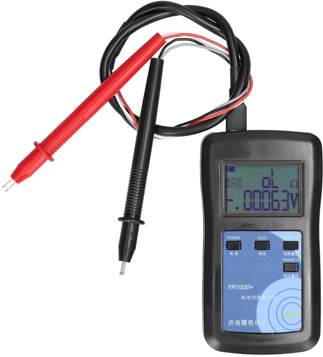 Lichtgewicht Interne Weerstand Tester voor Batterijen - Hoge Precisie 4-Draads Meting