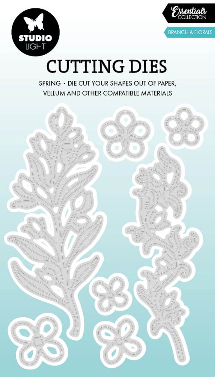 Cutting die Branch and florals - Essentials nr. 1076