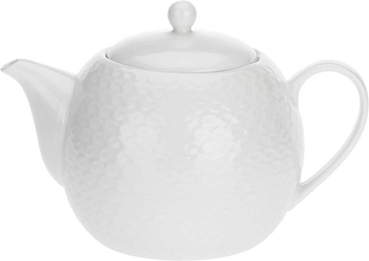 Witte Porseleinen Theepot voor Thee Zetten