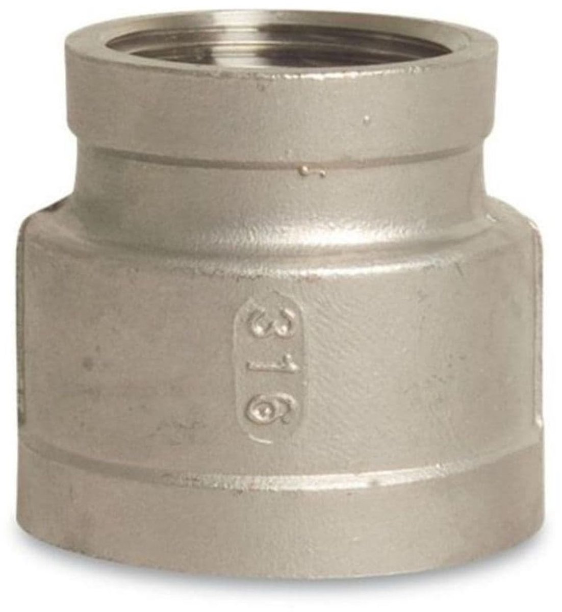 Schroefdraadfitting roestvrijstaal Reducermof 1 1/4" IG x 3/4" IG