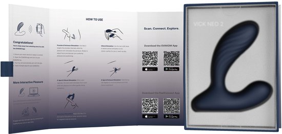 SVAKOM - Vibromasseur Prostatique Vick Neo 2 - Bleu