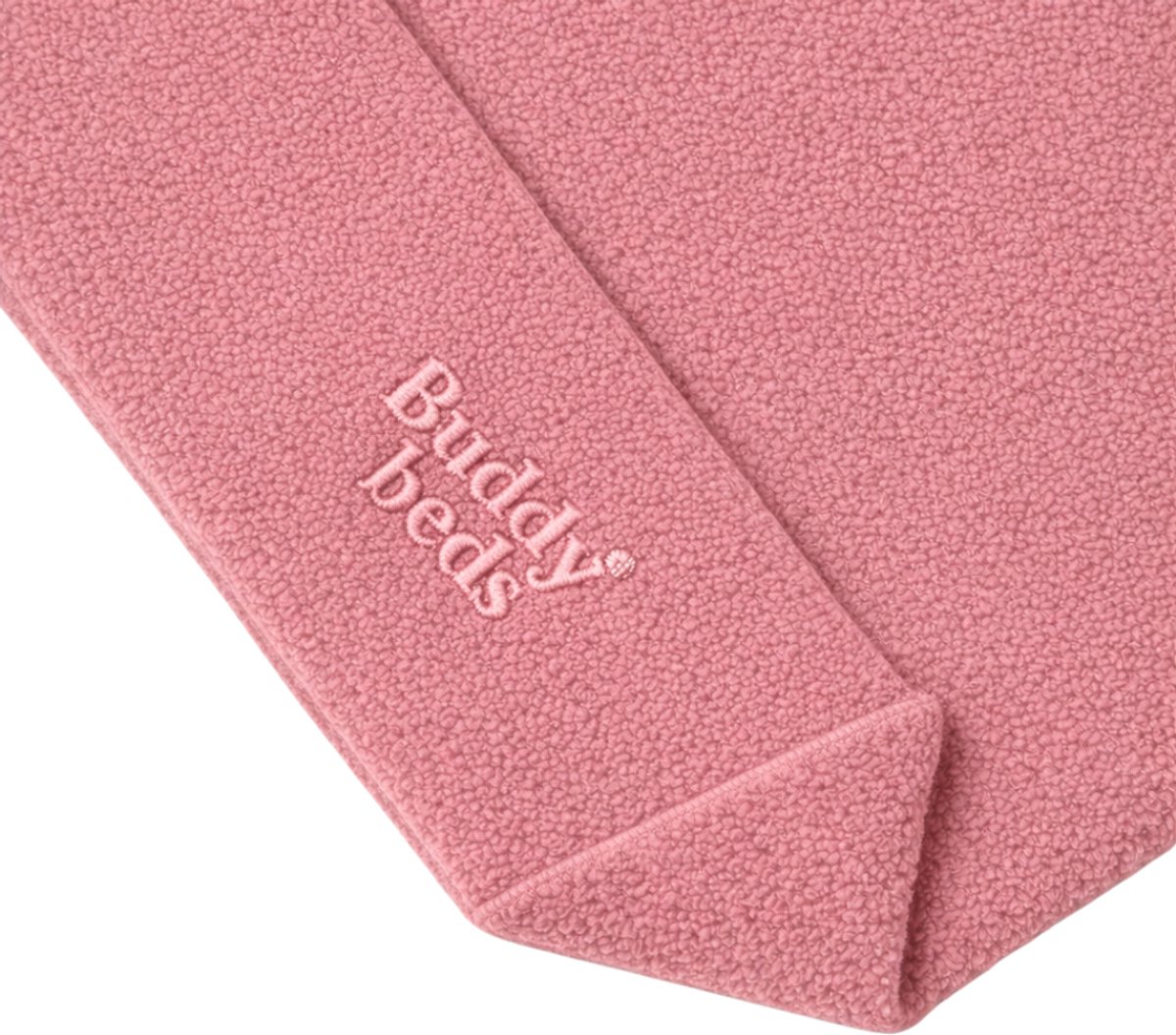 Buddy Beds Bouclé Dusty Pink Hoes – Hondenmand Hoes – Zachte Bouclé Stof – Afneembaar & Wasbaar – L