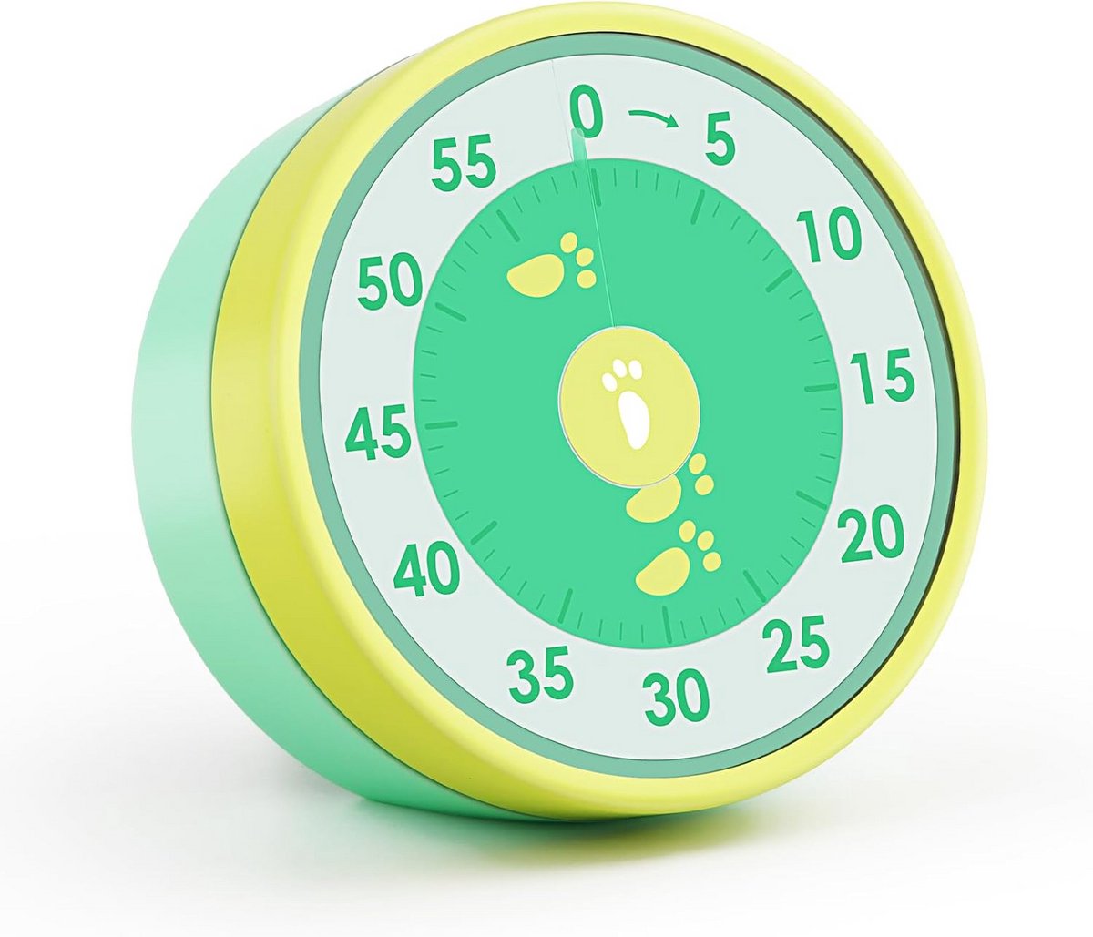 Visuele Timer 60 Minuten - RVS Kookwekker voor Kinderen, Studeren en Thuisgebruik