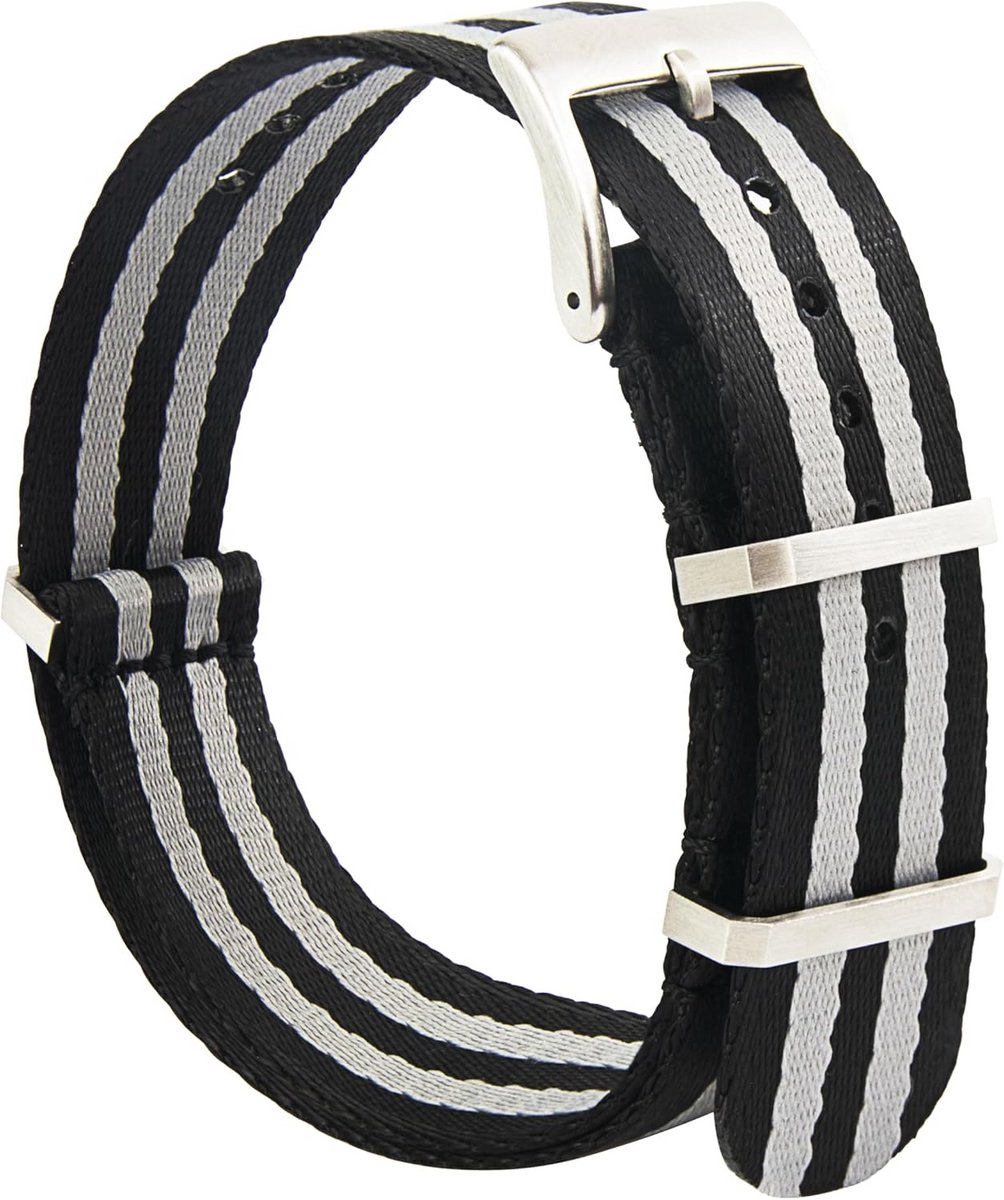Nylon NATO Horlogeband Universele Veiligheidsgordel Stijl voor Heren en Dames