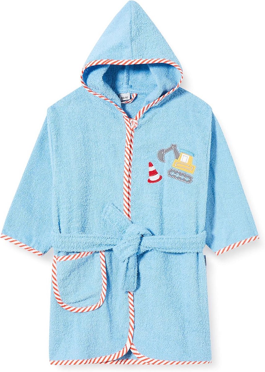 Kinderbadjas Jongens Badstof met Capuchon en Zak