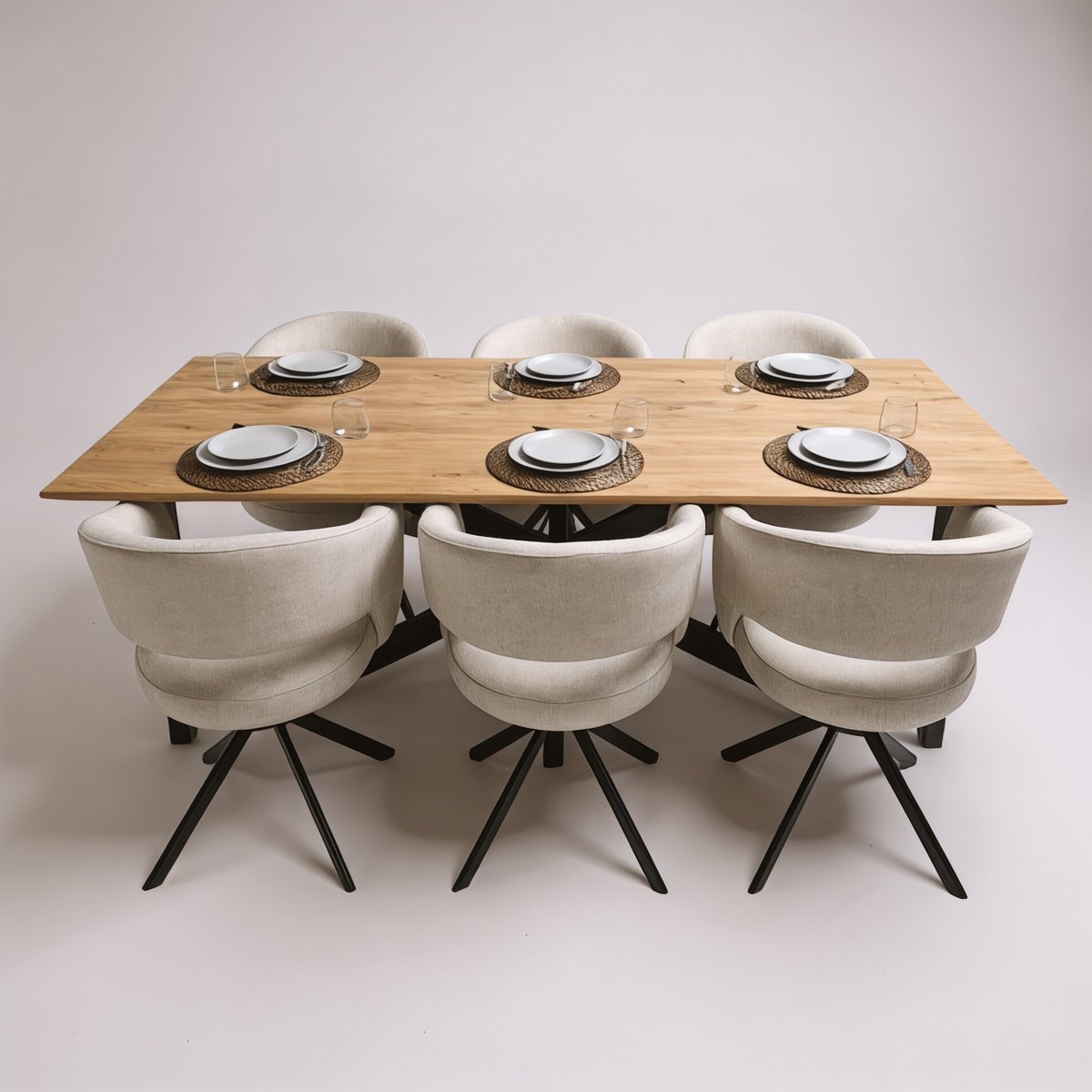 Tafel Rechthoekig Eikenhout - Matrix - Pura Natura 220x100