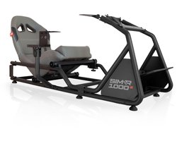REBBLERS® SIMR 1000 Sim Racing Cockpit + Gearshift Holder - Verstelbare Racestoel van Formula naar GT/Rally - Race Simulator - Antraciet