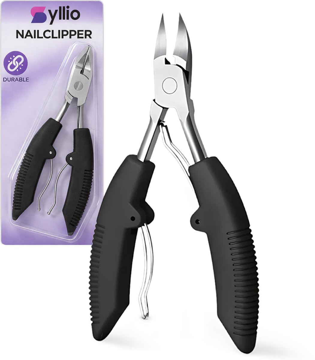 Syllio Professionele Nageltang - Harde Teennagels - Kalknagel - Voor Ingegroeide Teennagels - Nagelknipper - Nagelschaar