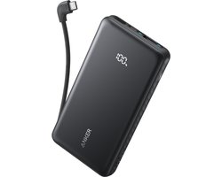 Anker Zolo Powerbank, 10.000 mAh 22,5W Max Draagbare Lader, USB-C In- en Output Snelladen Accupack, Slank Reismaatje