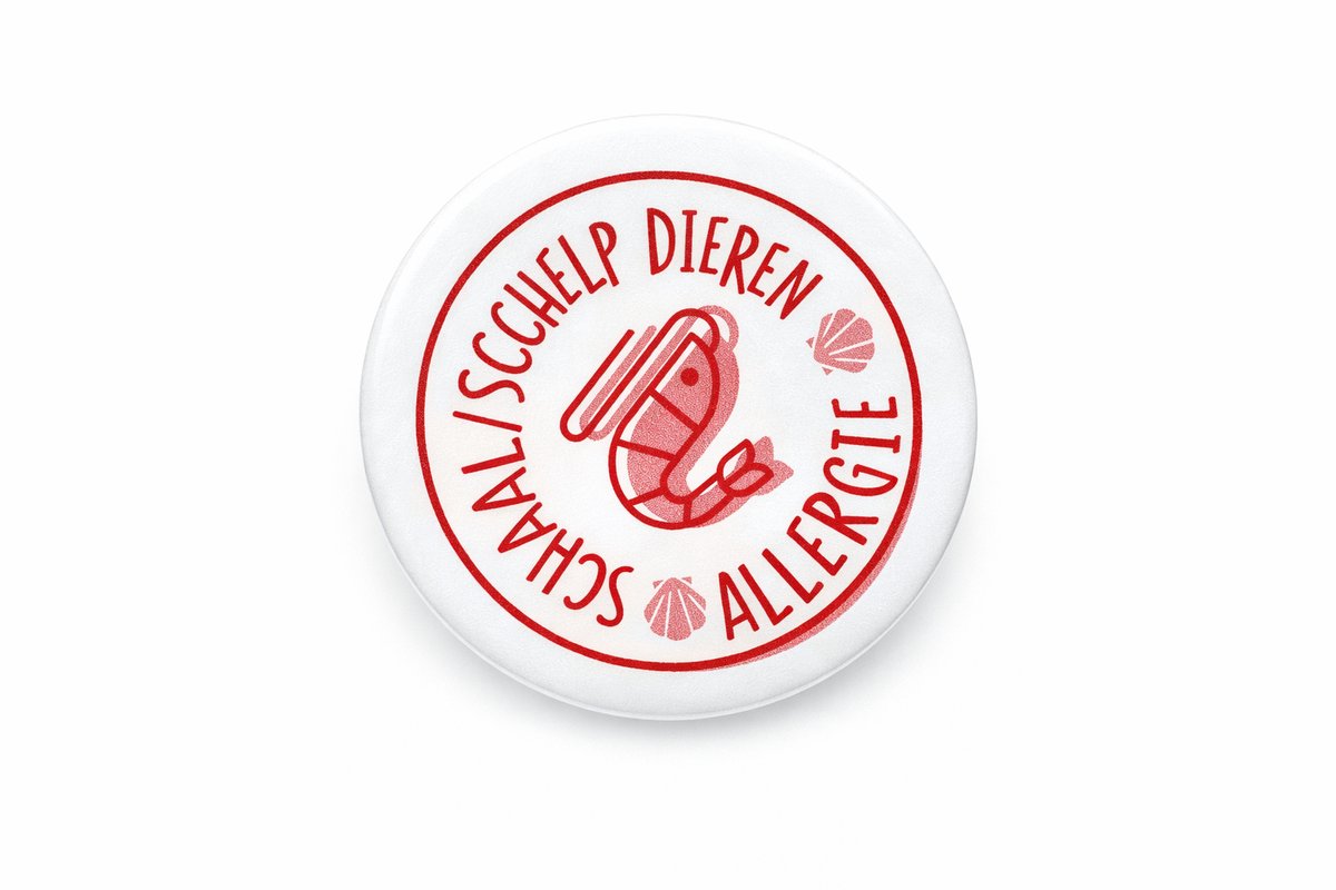 Button schaal/schelpdieren allergie