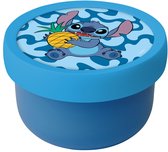 Boîte à fruits Mepal Campus – 300 ml – Fourchette à fruits incluse – Fermez hermétiquement – Boîte à goûter – Stitch