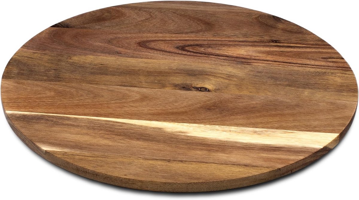 Draaibaar Houten Serveerschaal 35 cm voor Kaas, Worst en Snacks