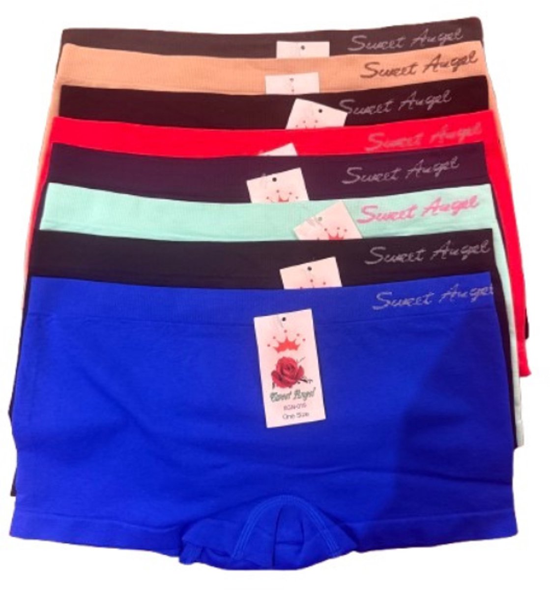 Sweet Angel 8pack lage damesboxershorts