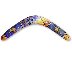 Houten Aboriginal Boomerang Rechtshandig 44,5 cm
